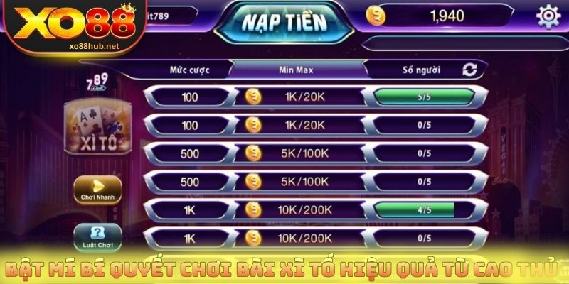 Bài Xì Tố Và Các Quy Tắc Quan Trọng Khi Tham Gia Xo88 4 Bật mí bí quyết chơi bài xì tố hiệu quả từ cao thủ