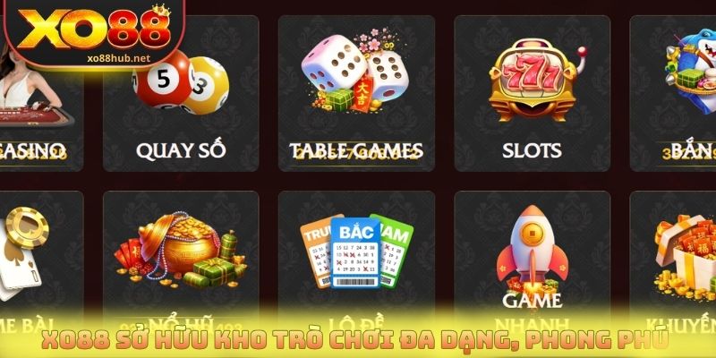 Trang chủ 6 Xo88 sở hữu kho trò chơi đa dạng phong phú